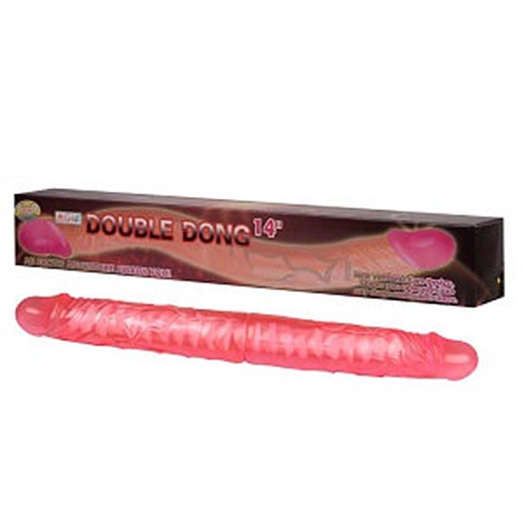 Consolador Double Dong 36 cms. Rosa