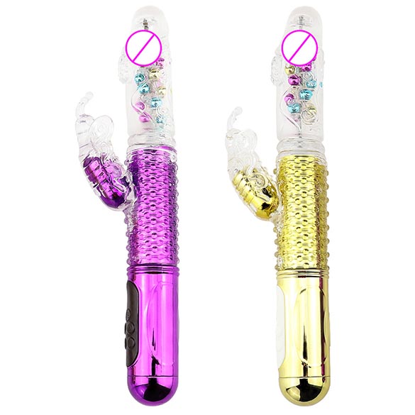 Vibrador y Rotador Vaginal y Clitorial USB